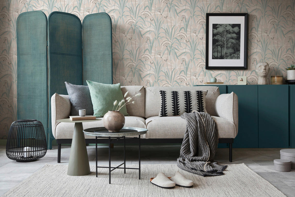 A.S.Création Vliestapete grau grün blau B/H/D: ca. 53x1005x9,2 cm Vliestapete - blau/grün (9,20/1005,00cm) - A.S.Creation