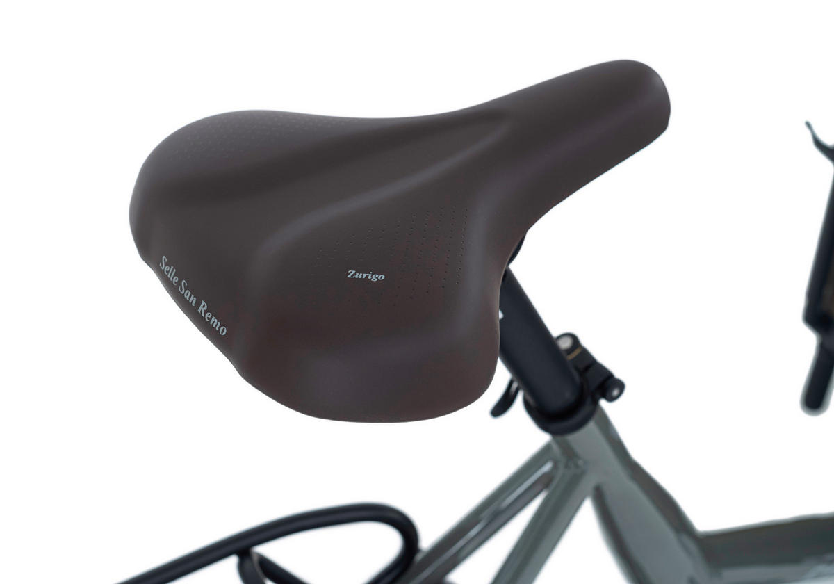 Adore E-Bike Urban Deluxe 259E 24 Zoll Rahmenhöhe 56 cm 7 Gänge grau grau ca. 250 W ca. 24 Zoll Urban Deluxe - grau - Adore