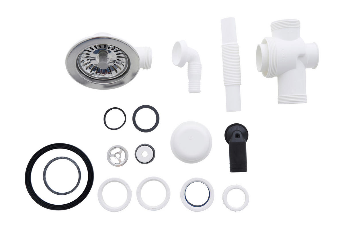 Respekta Einbauspüle Denver 78 x 44 W weiß Mineralite B/H/T: ca. 78x17x43,5 cm Denver 78 x 44 W - weiß (78,00/17,00/43,50cm) - Respekta