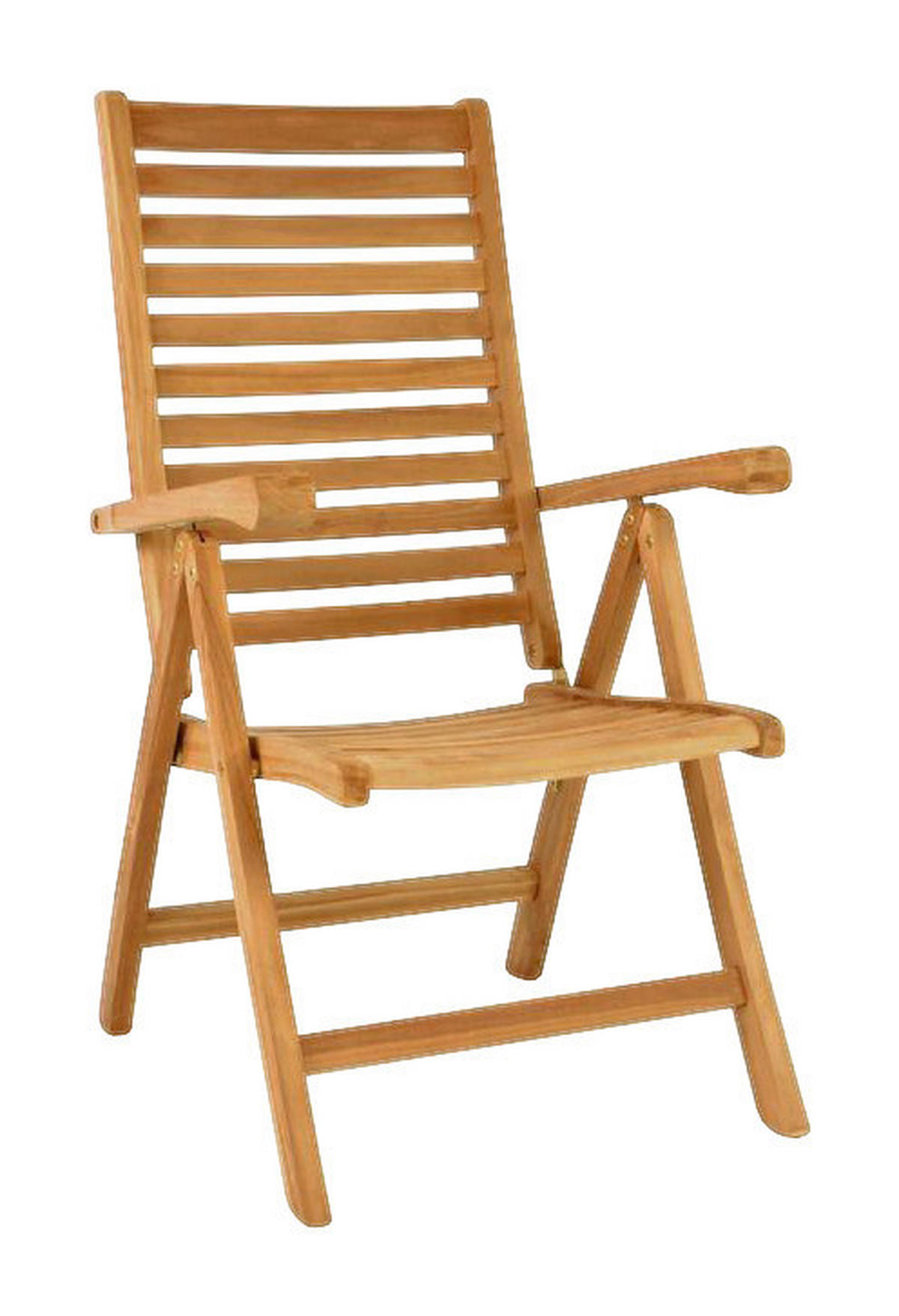 VCM Gartenstuhl braun Teakholz B/H/T: ca. 61x111x65 cm Gartenstuhl - braun (61,00/111,00/65,00cm) - VCM