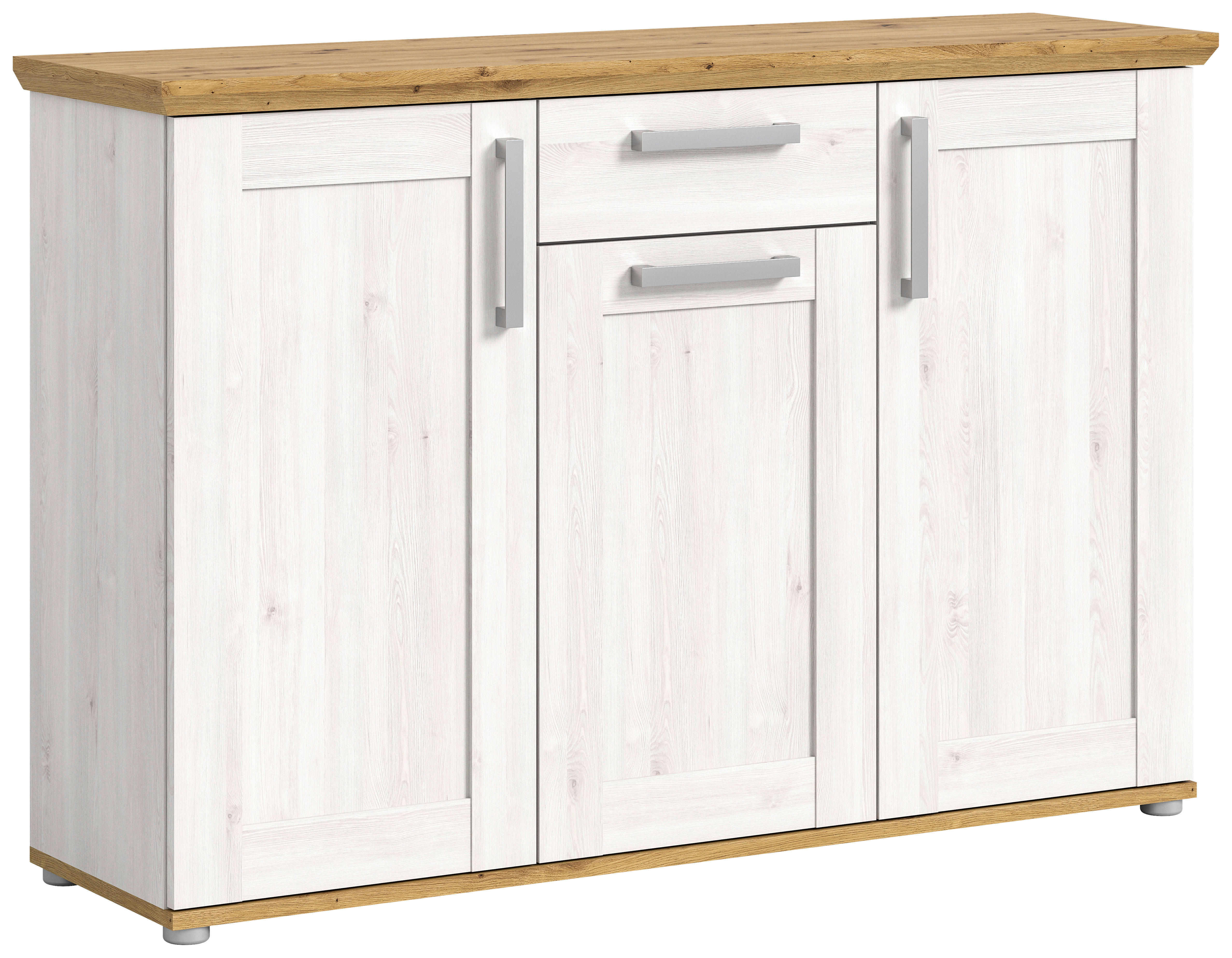 Kommode Verona Sibiu Lärche Nachbildung Eiche Artisan Nachbildung B/H/T: ca. 133x88x37 cm Verona - Eiche (133,00/88,00/37,00cm) - xonox.home