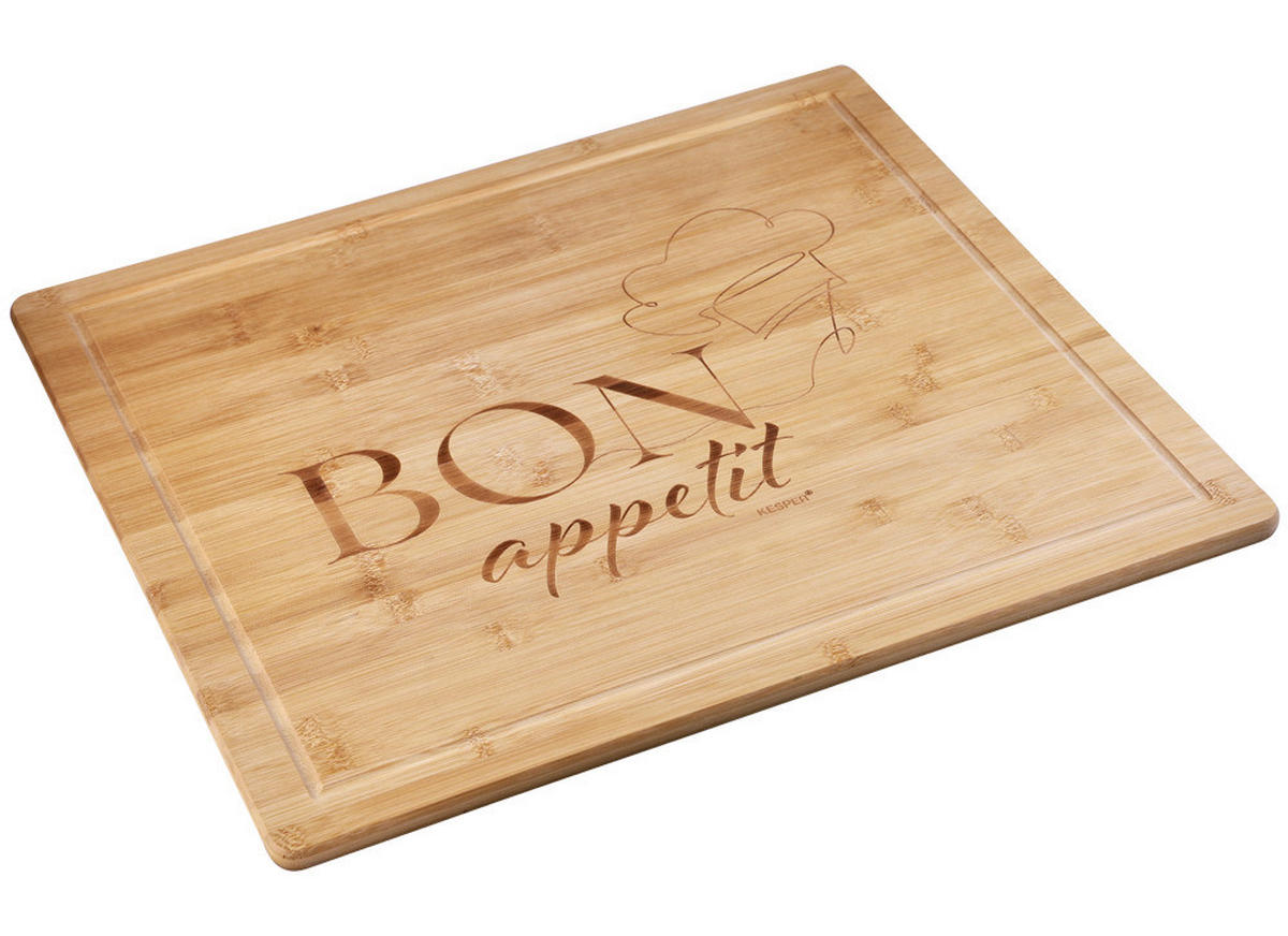 Kesper Herdabdeckplatte natur Bambus B/H/L: ca. 54x3x64 cm Herdabdeckplatte Bon appetit - natur (64,00/54,00/3,00cm) - Kesper