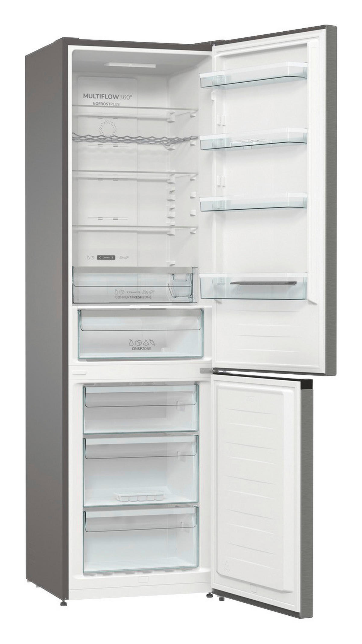 Gorenje Kühl-/Gefrierkombination NRK620CA2XL4 silber B/H/T: ca. 60x200x59 cm Kühl-/Gefrierkombi NRK620CA2XL4 - silber (60,00/200,00/59,00cm) - Gorenje