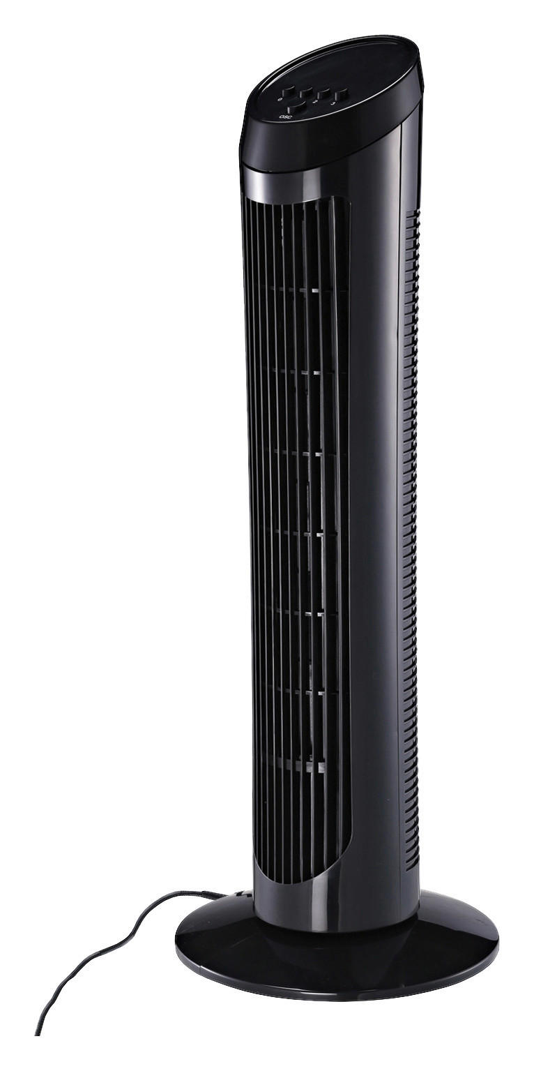 Thumbnail - HOMCOM Turmventilator mit 3 Belüftungsstufen schwarz Kunststoff H/D: ca. 45x27 cm