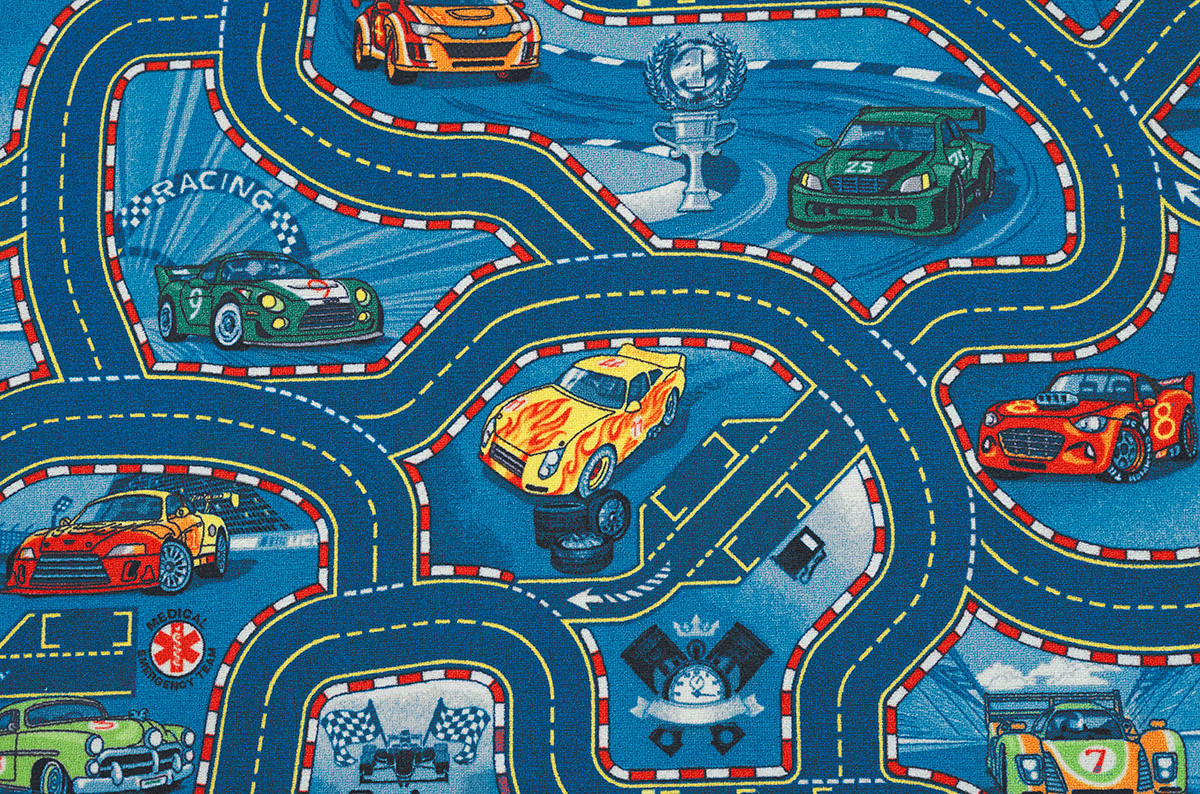 Teppichboden Racers blau B: ca. 400 cm pro m² Racers - blau (400,00cm)