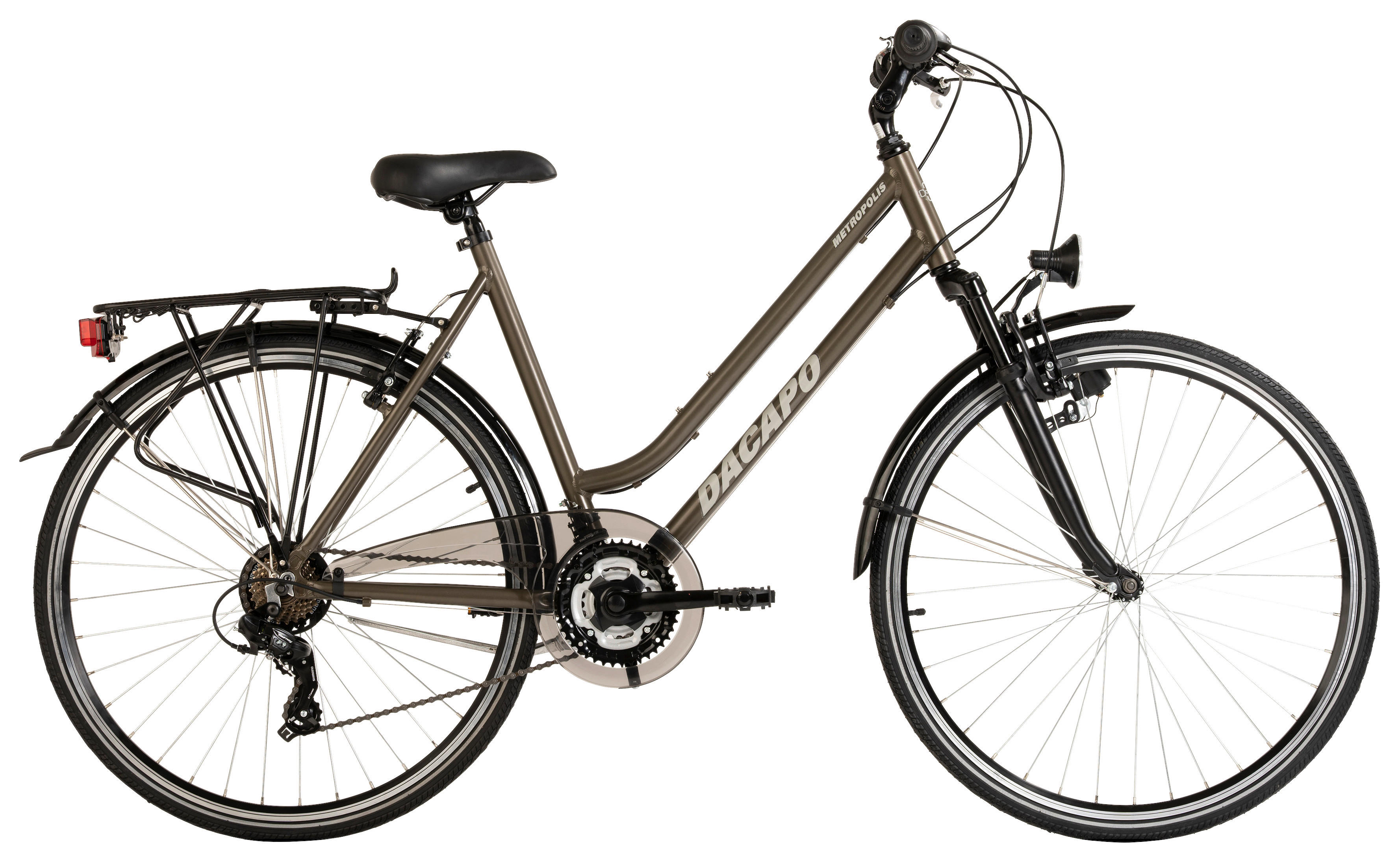 DaCapo Trekking-Bike Metropolis METROPOLIS 28 Zoll Rahmenhöhe 53 cm 21 Gänge anthrazit anthrazit ca. 28 Zoll Metropolis - anthrazit - DaCapo