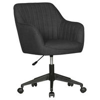 Drehstuhl schwarz Stoff Bürostuhl MIAMI - schwarz (65,00/90,00/65,00cm) - Amstyle
