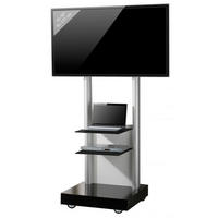 VCM TV-Standfuß TV Standfuß schwarz Monte Visolo 3 TV Standfuß - schwarz (70,00/177,00/65,00cm) - VCM