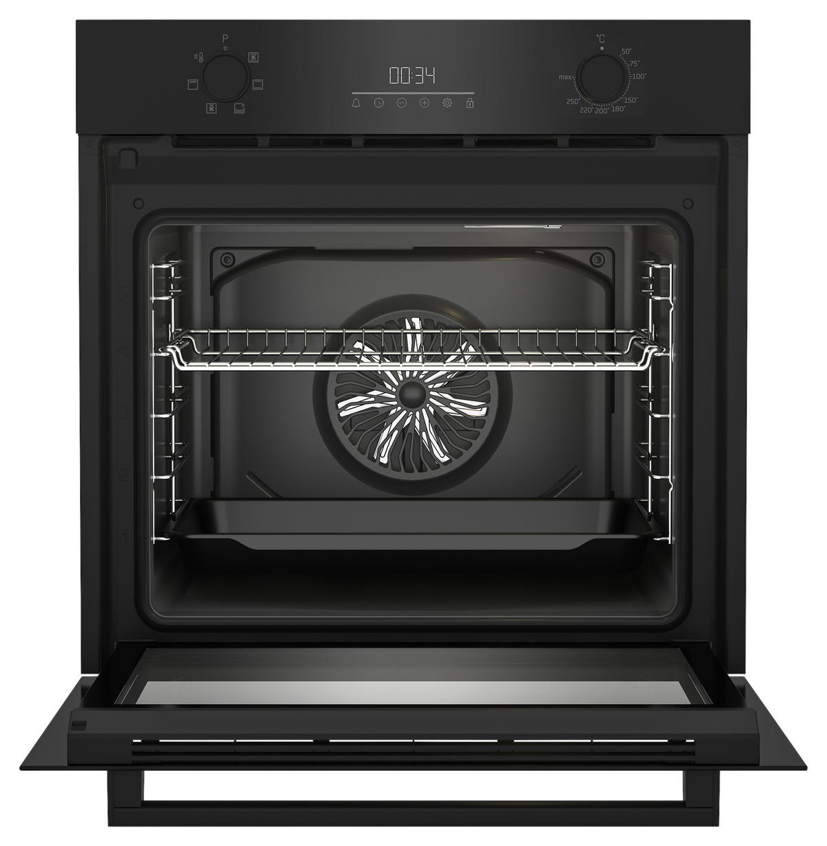 beko Einbaubackofen BBIE17300B schwarz B/H/T: ca. 59,4x59,5x56,7 cm BBIE17300B - schwarz (59,40/59,50/56,70cm) - Beko