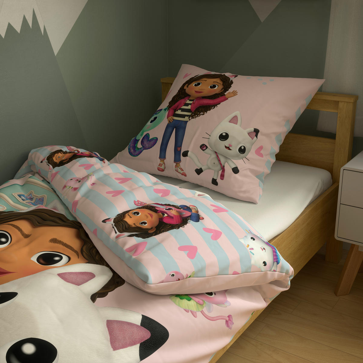 Microfaser Bettwäsche Bettwäsche_Gabbys_Dollhouse 135x200 - multicolor (135,00/200,00cm) - Feuerwehrmann Sam
