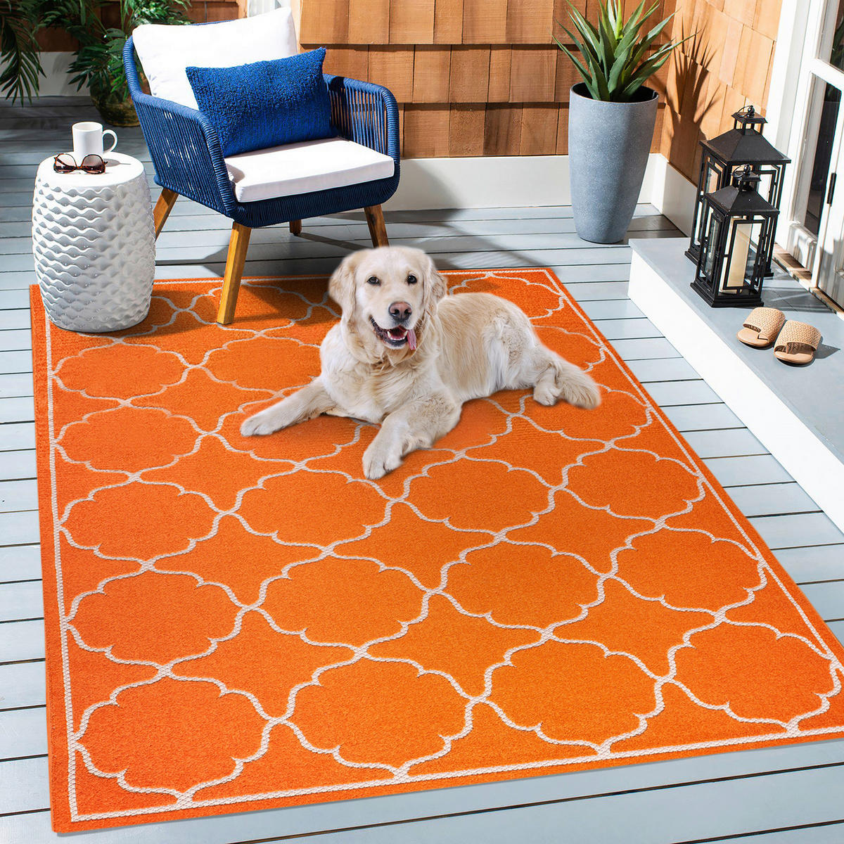 Sanat Outdoorteppich BERLIN orange B/L: ca. 120x170 cm BERLIN - orange (120,00/170,00cm) - Sanat
