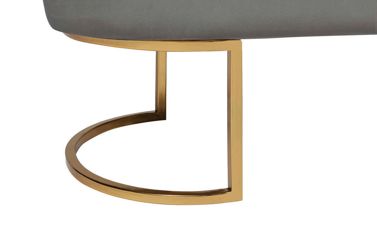 Sitzbank Athea 200 grau B/H/T: ca. 40x42x105 cm Athea 200 - gold/grau (40,00/42,00/105,00cm) - 360 Living