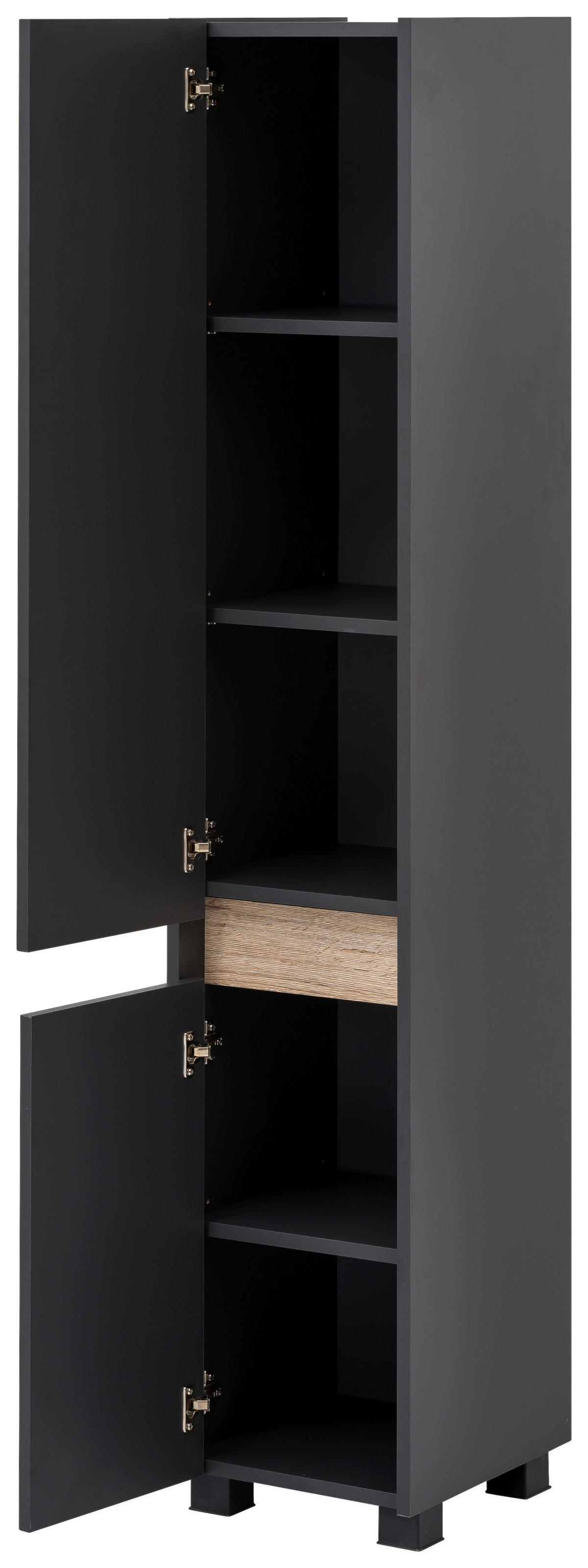 Hochschrank Cosmo anthrazit B/H/T: ca. 30,2x164,5x33 cm Cosmo - anthrazit (30,20/164,50/33,00cm) - Möbelpartner
