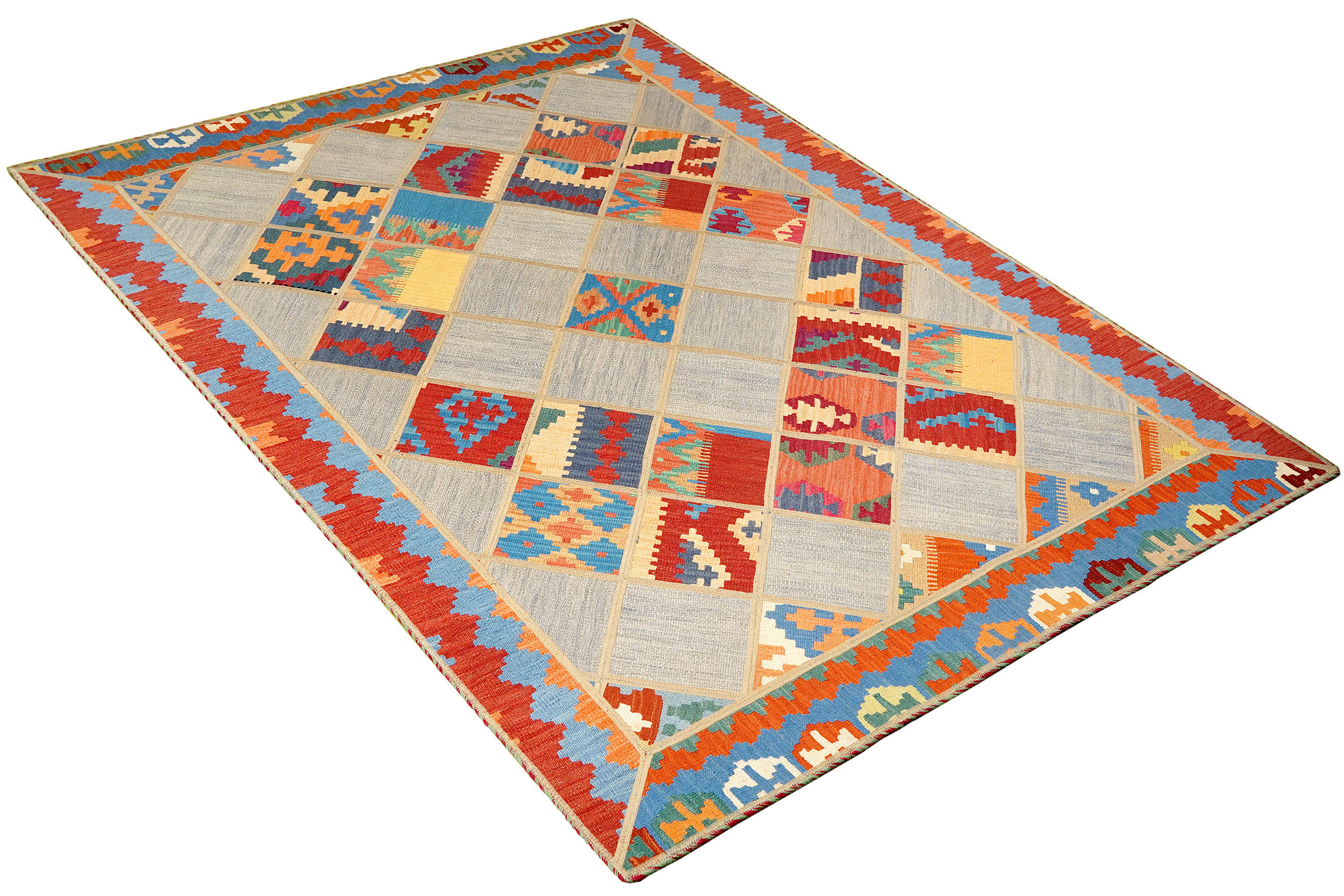 PersaTepp Teppich Kelim Tekkehdouz bunt B/H/L: ca. 150x1x200 cm Kelim Tekkehdouz - bunt (200,00/150,00/1,00cm) - PersaTepp