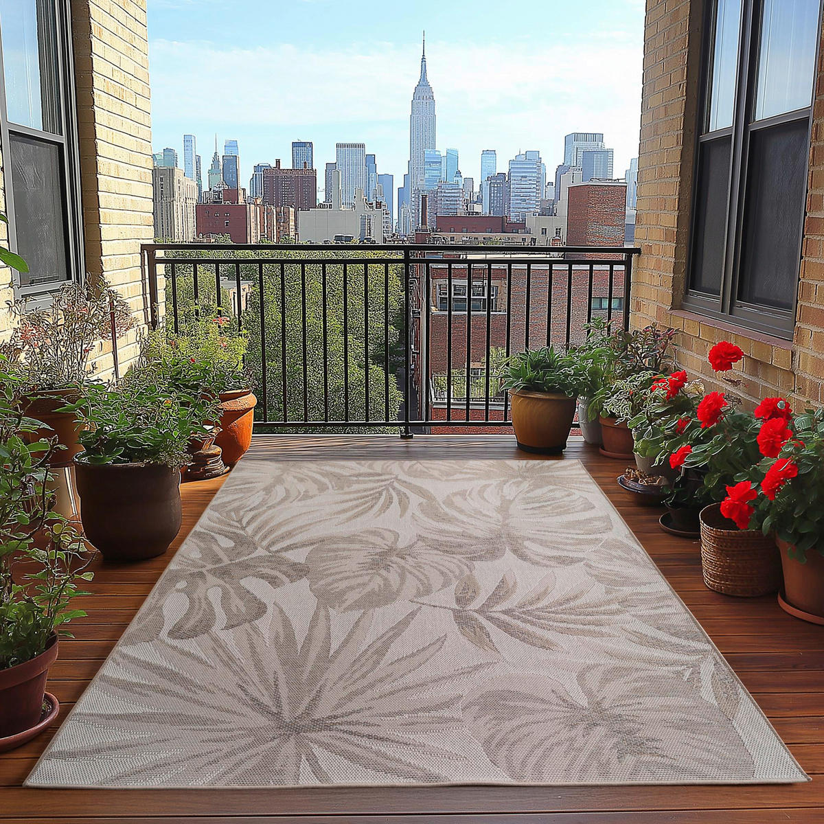 Ayyildiz Outdoorteppich DESERT beige B/L: ca. 120x170 cm DESERT - beige (120,00/170,00cm) - Ayyildiz