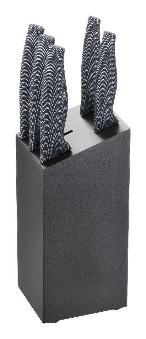 MICHELINO Messerset schwarz Edelstahl 6 tlg. Messerblock_Michelino_6tlg. - schwarz - MICHELINO