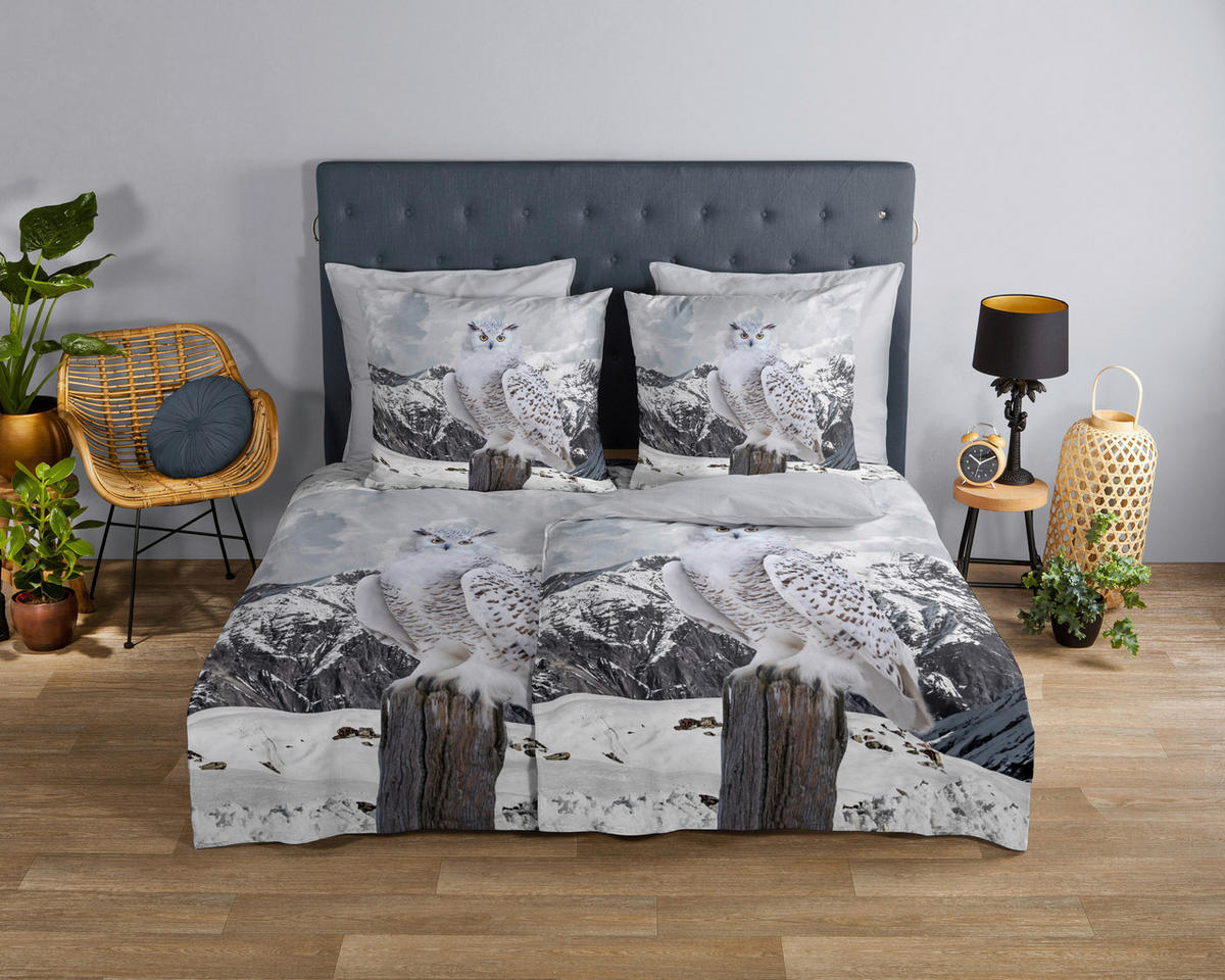 Baumwoll Bettwäsche Jacob Renforce Jacob - grau (135,00/200,00cm) - Good Morning