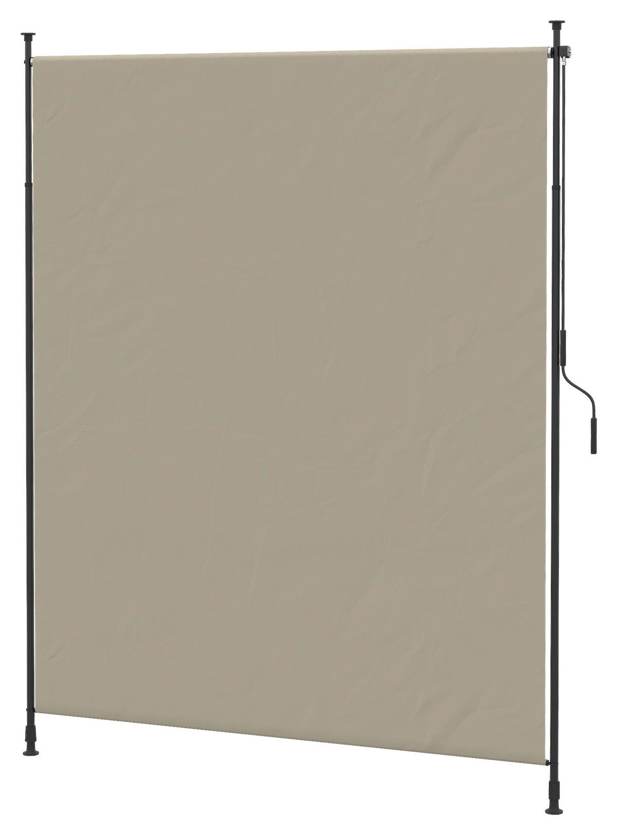 Outsunny Seitenmarkise sand Aluminium B/H/L: ca. 3,8x305x200 cm Seitenmarkise - sand (200,00/3,80/305,00cm) - Outsunny