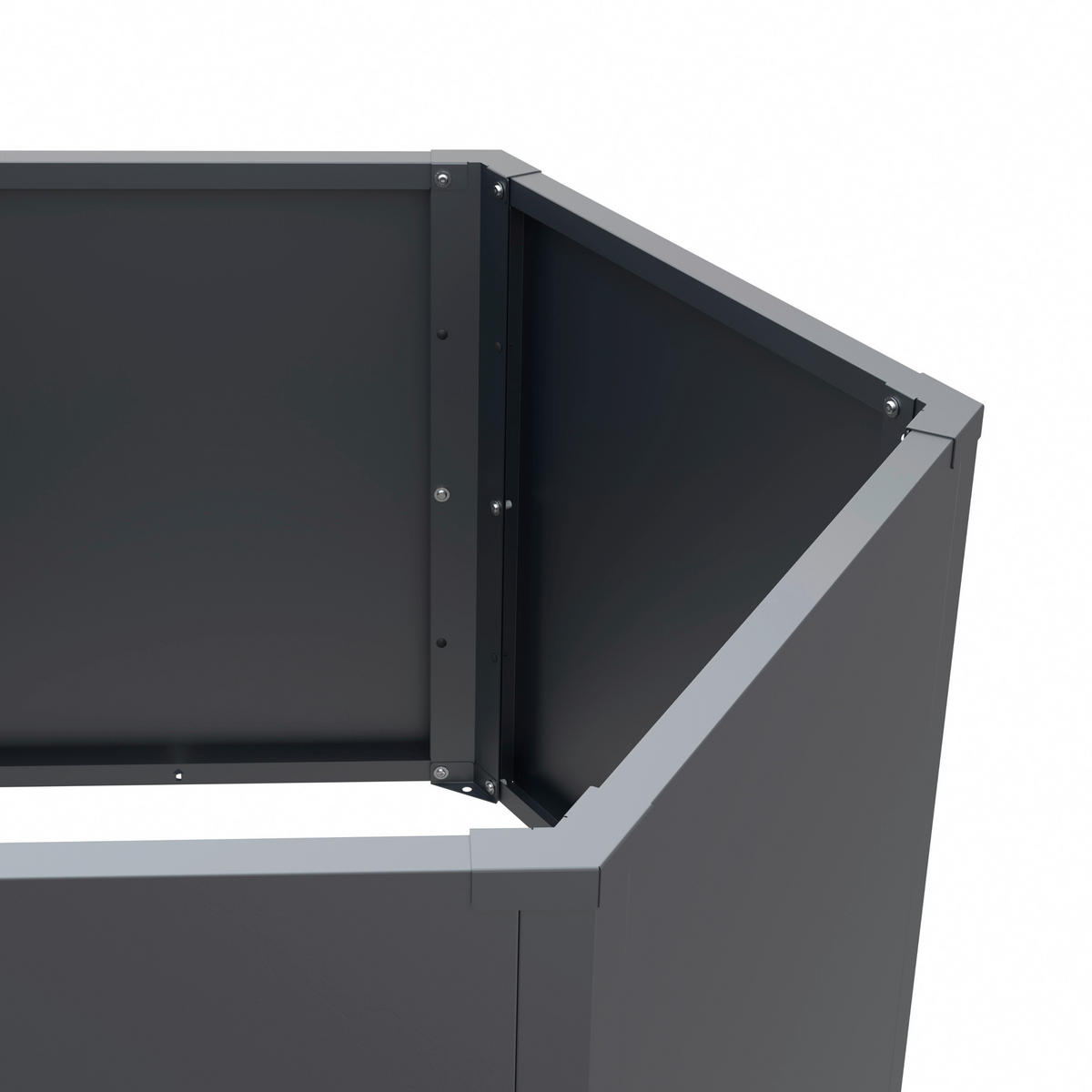 Westmann Hochbeet Varia anthrazit Metall B/H/L: ca. 100x77x200 cm Varia - anthrazit (200,00/100,00/77,00cm) - Westmann