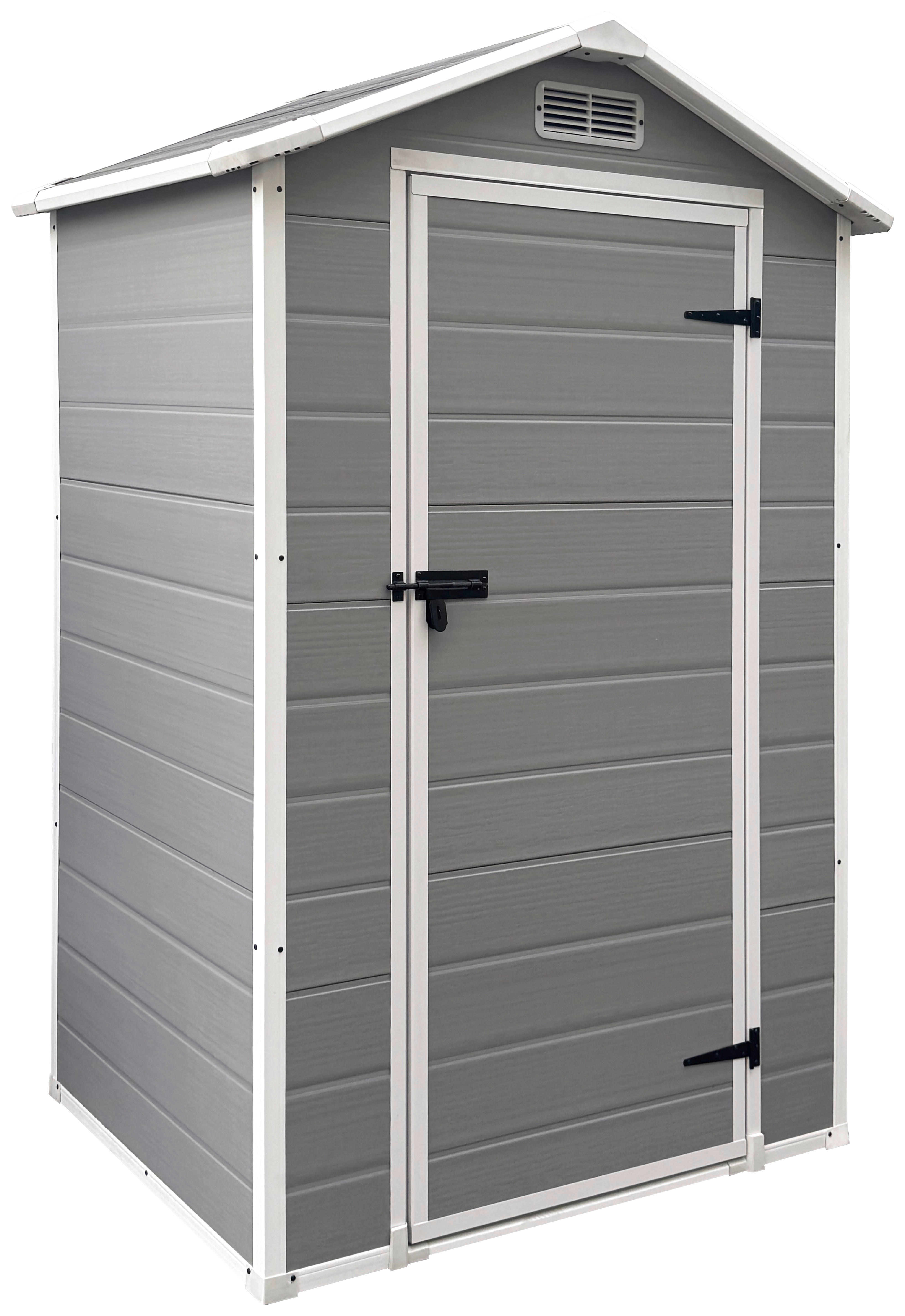 POCOline Gartenhaus Basic grau Basic - weiß/grau - POCOline