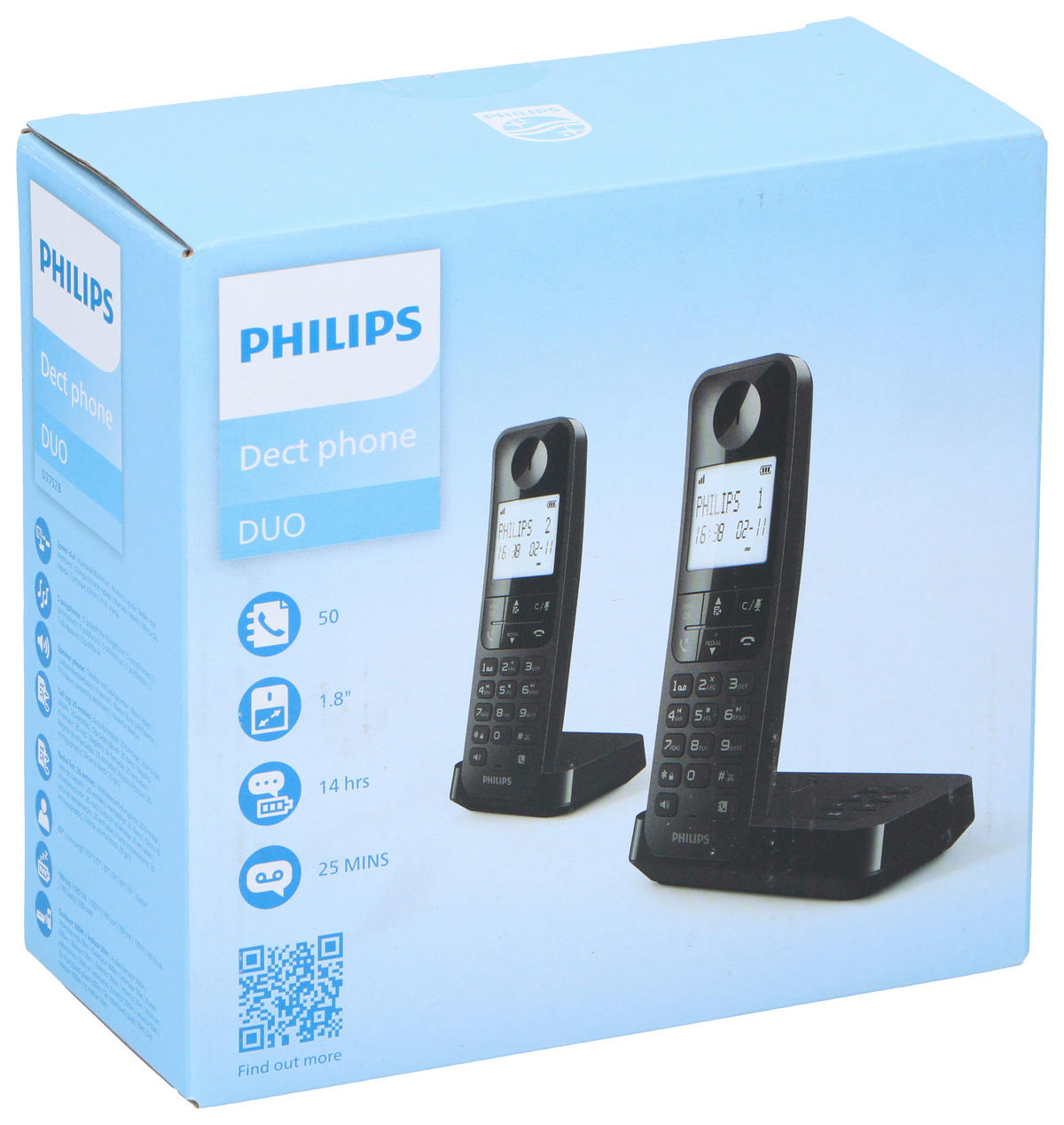 Philips Telefon D2752B/12 schwarz DECT-Telefonset_D2752B/12 - schwarz - Philips