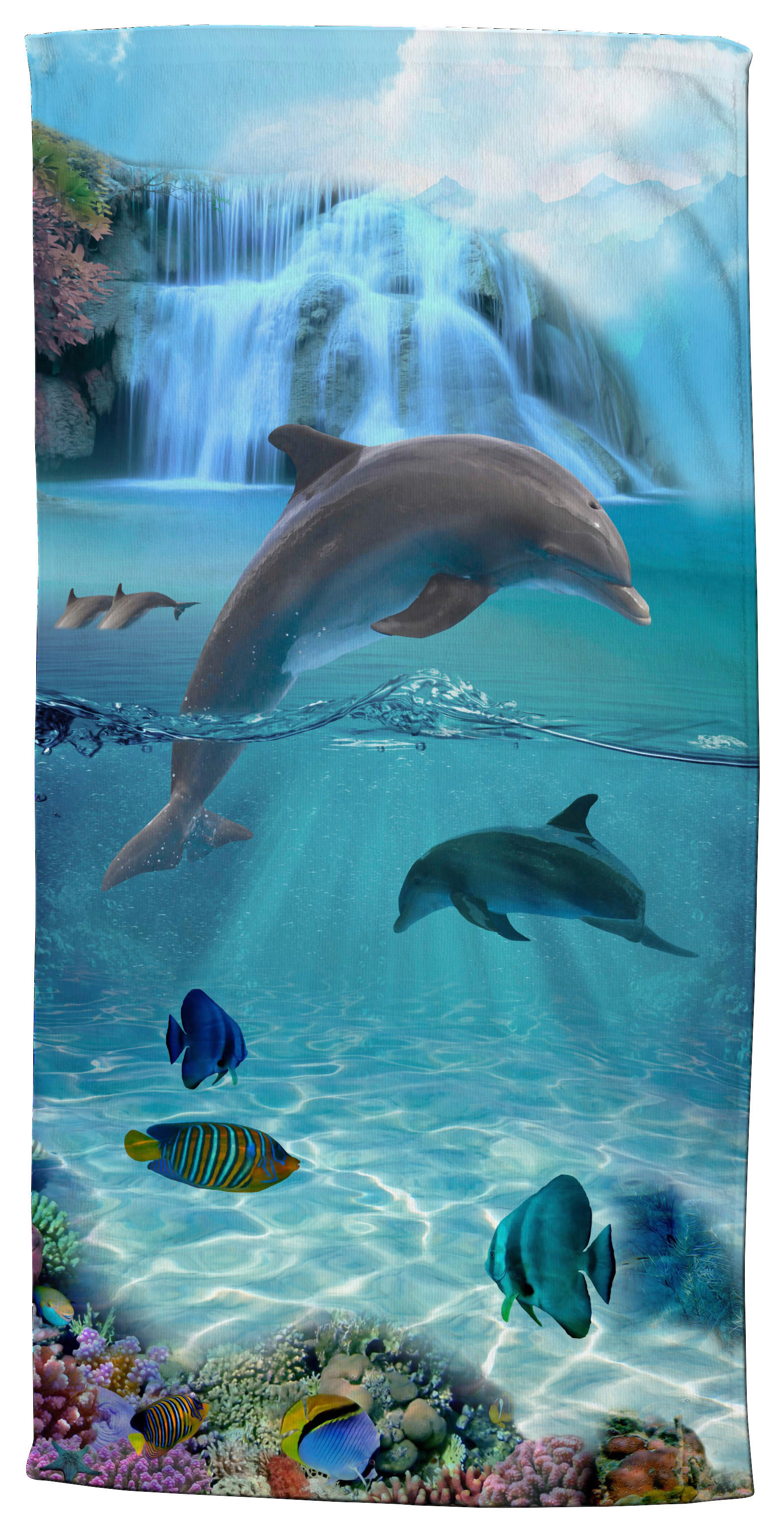 Strandtuch Will blau Polyester B/L: ca. 75x150 cm Will - blau (75,00/150,00cm) - Good Morning