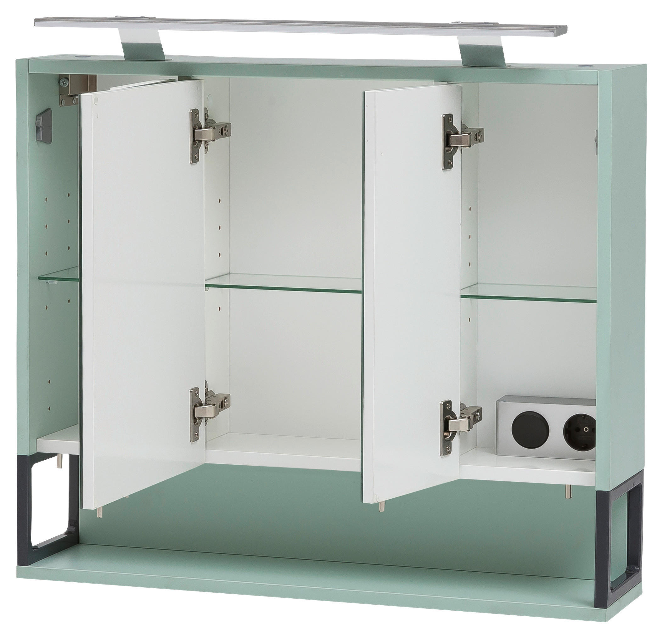 Spiegelschrank Limone mint B/H/T: ca. 70x66,1x16 cm Limone - mint (70,00/66,10/16,00cm) - Möbelpartner