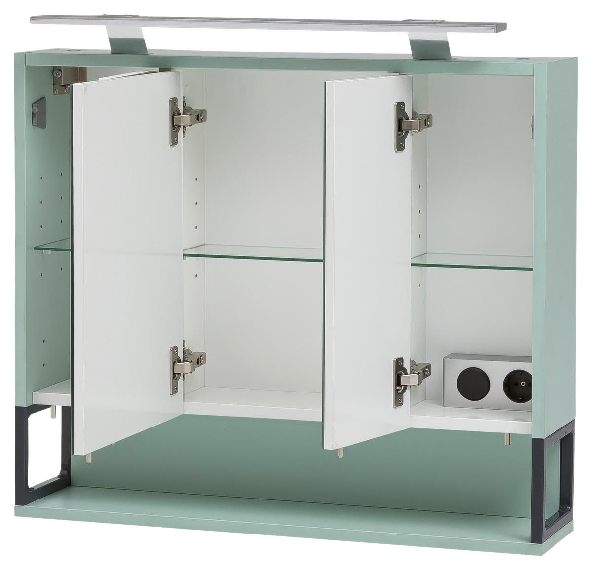 Spiegelschrank Limone mint B/H/T: ca. 70x66,1x16 cm Limone - mint (70,00/66,10/16,00cm) - Möbelpartner
