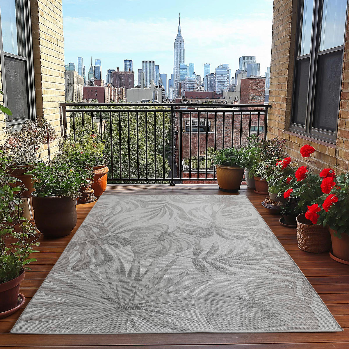 Ayyildiz Outdoorteppich DESERT grau B/L: ca. 140x200 cm DESERT - grau (140,00/200,00cm) - Ayyildiz