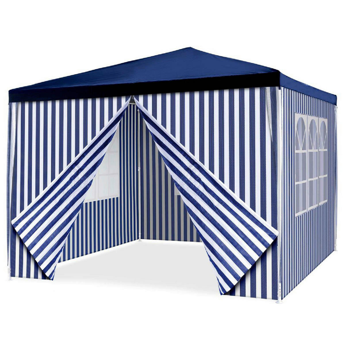 VCM Pavillon royalblau Polyester-Mischgewebe B/H/L: ca. 300x187x300 cm Pavillon - royalblau (300,00/300,00/187,00cm) - VCM