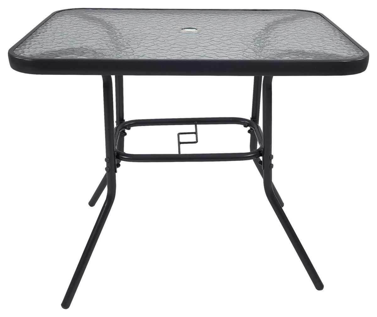 VCM Gartentisch anthrazit Metall B/H/T: ca. 80x70x55 cm Gartentisch - anthrazit (80,00/70,00/55,00cm) - VCM