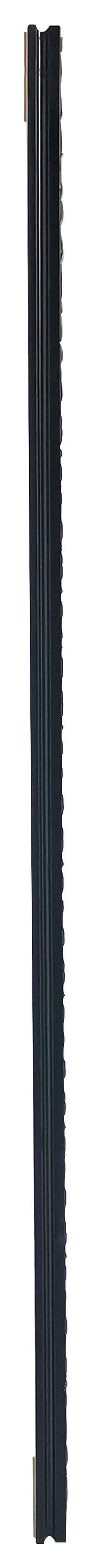 Mirrors&More Rahmenspiegel TANJA schwarz silber Optik B/H/T: ca. 50x150x3,5 cm TANJA - schwarz/silber (50,00/150,00/3,50cm) - Mirrors&More