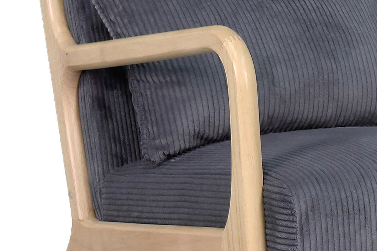 Sessel NOHR natur grau B/H/T: ca. 65,2x80,6x76 cm NOHR - natur/grau (65,20/80,60/76,00cm) - byLIVING