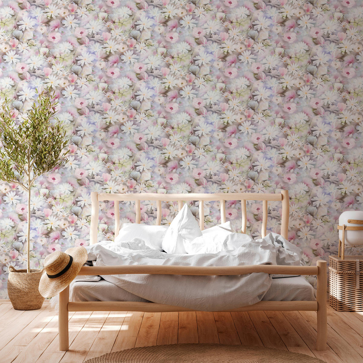 A.S.Creation Papiertapete rosa weiß lila B/H/D: ca. 53x1005x7,1 cm Papiertapete - lila/weiß (7,10/1005,00cm) - A.S.Creation