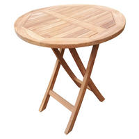 deVries Gartentisch Woodie natur Teakholz H/D: ca. 75x70 cm Woodie - natur (70,00/75,00cm) - deVries