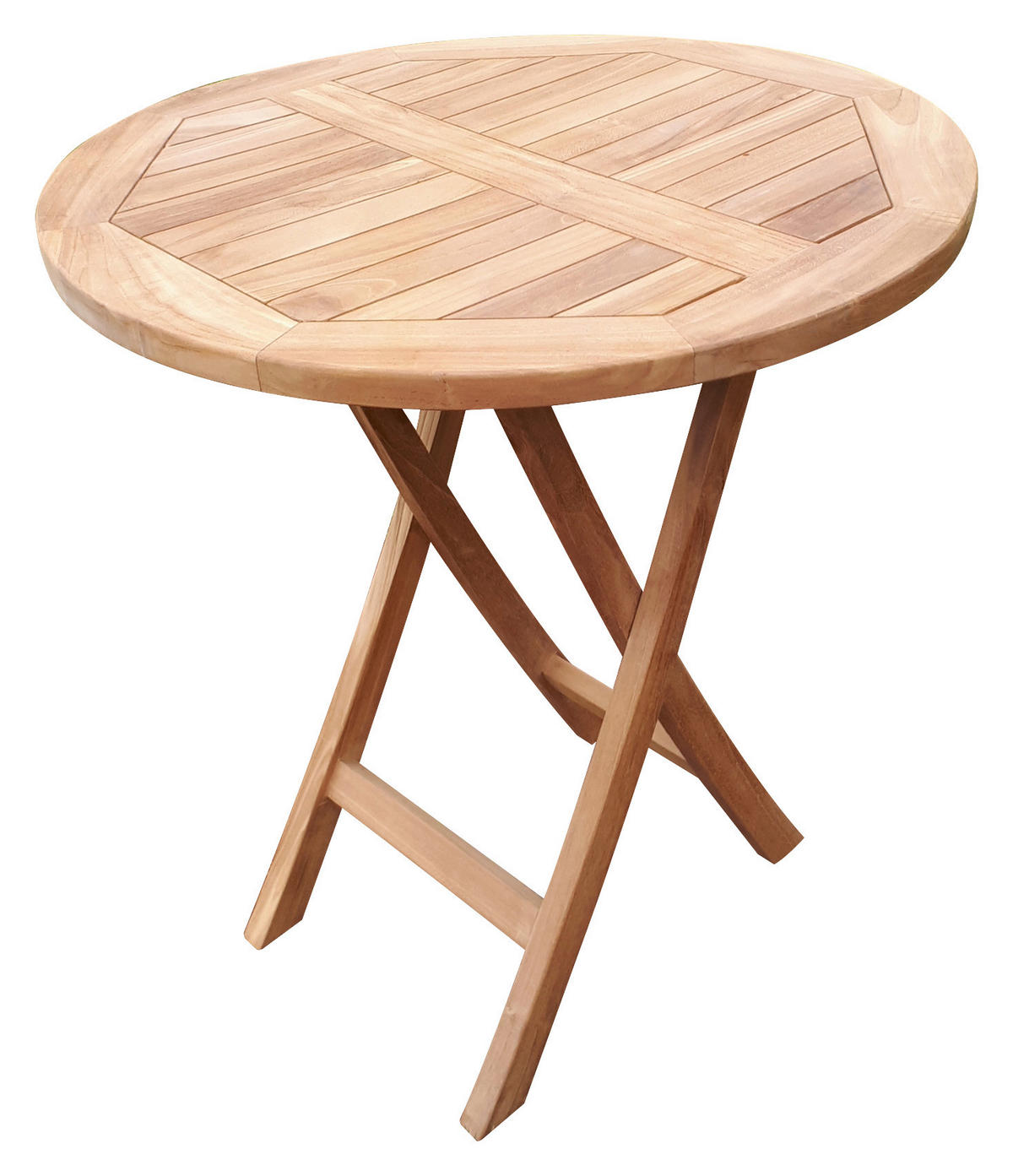 deVries Gartentisch Woodie natur Teakholz H/D: ca. 75x70 cm Woodie - natur (70,00/75,00cm) - deVries