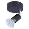 Spots Joris schwarz Metall H/D: ca. 10x8 cm GU10 1 Brennstellen Spot_1flg.Joris - schwarz (8,00/10,00cm)