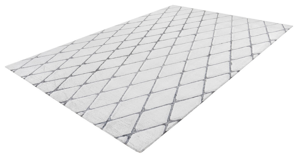 360Living Teppich Vivica weiß B/L: ca. 160x230 cm Vivica - weiß/anthrazit (160,00/230,00cm) - 360Living
