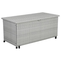 Greemotion Auflagenbox zum Ausziehen grau Stahl B/H/L: ca. 142x68x72 cm Auflagenbox - grau (72,00/142,00/68,00cm) - Greemotion