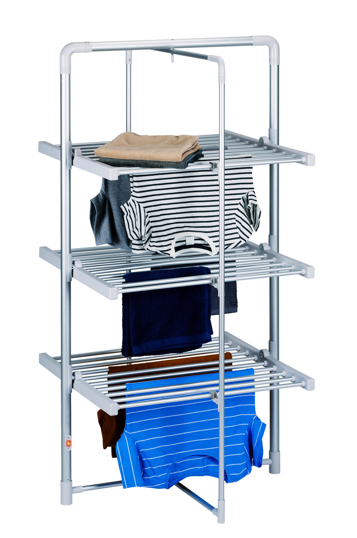 Dirt Devil Elektrischer Wäscheständer silber Aluminium B/H/L: ca. 68x144x73 cm Elektrischer_Wäscheständer - silber (73,00/68,00/144,00cm) - Dirt Devil