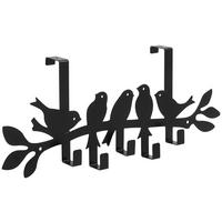 Garderobenleiste Birds schwarz Metall B/H/T: ca. 48x19x7 cm Birds - schwarz (48,00/19,00/7,00cm)