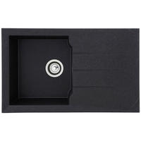 Respekta Einbauspüle Alineo 81x50 S schwarz Quarzolite B/H/T: ca. 81x21x50 cm Alineo 81x50 S - schwarz (81,00/21,00/50,00cm) - Respekta