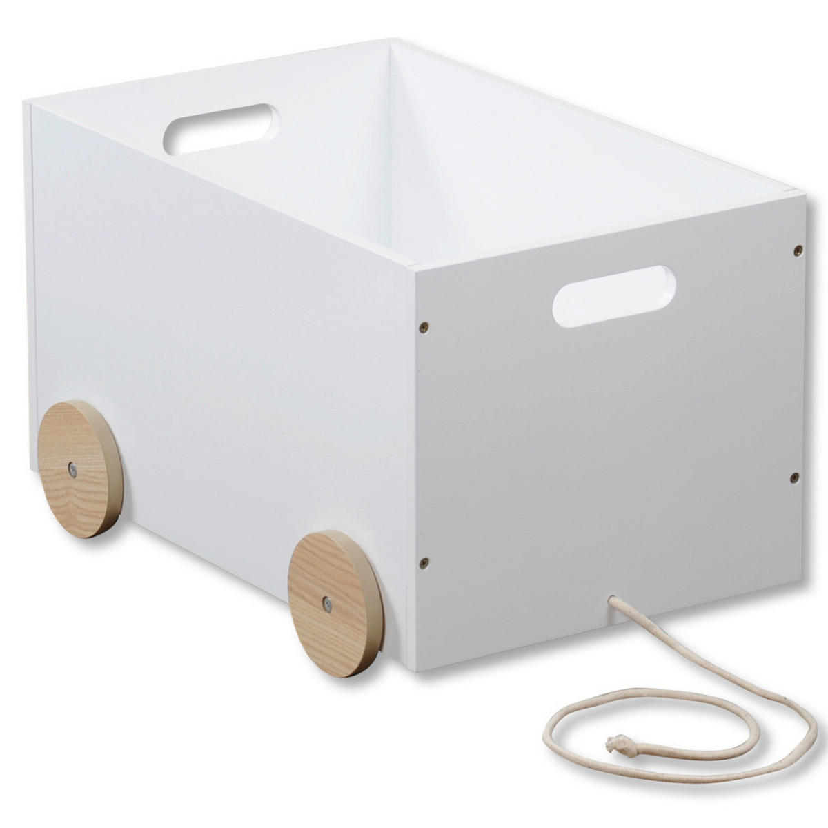 Kesper Spielzeugkiste B/H/L: ca. 35x30x50 cm Spielzeugkiste - weiß (50,00/35,00/30,00cm) - Kesper