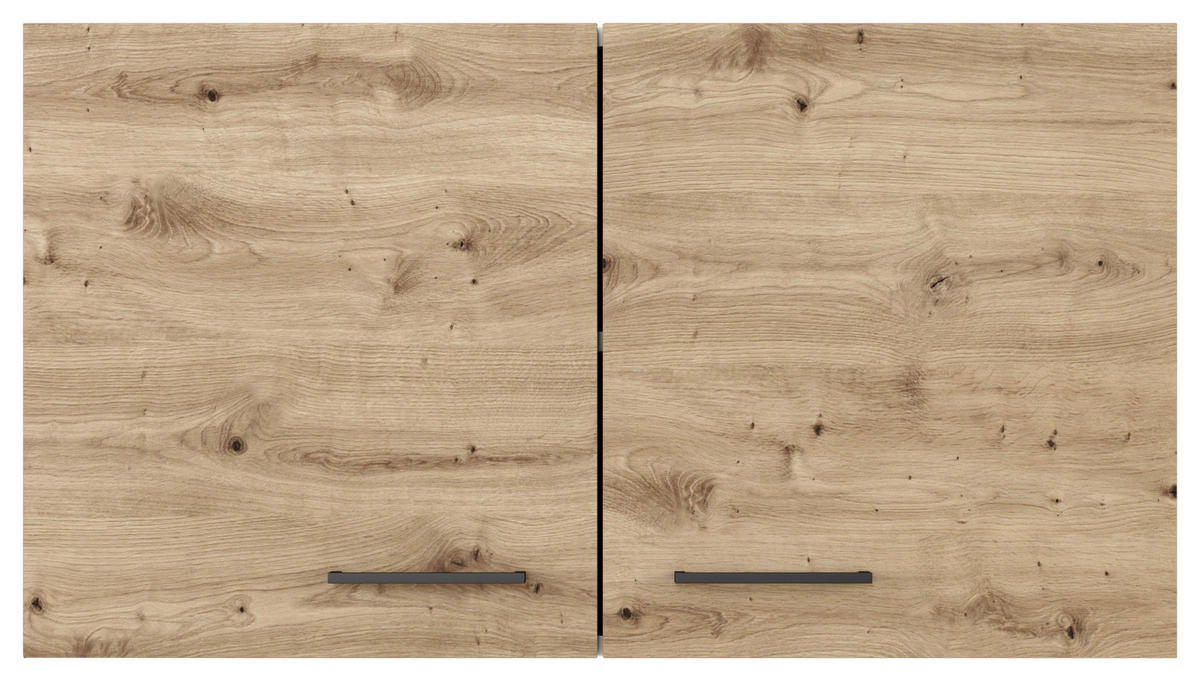Flex-Well Hängeschrank Cara grün B/H/T: ca. 100x54,8x32 cm Cara - Eiche/schwarz (100,00/54,80/32,00cm) - Flex-Well