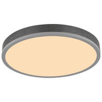 GLOBO LED-Deckenleuchte DORO 416080AD2R Opal silber Aluminium MDF H/D: ca. 8,5x45 cm 1 Brennstellen DORO - Opal/silber (45,00/8,50cm) - GLOBO