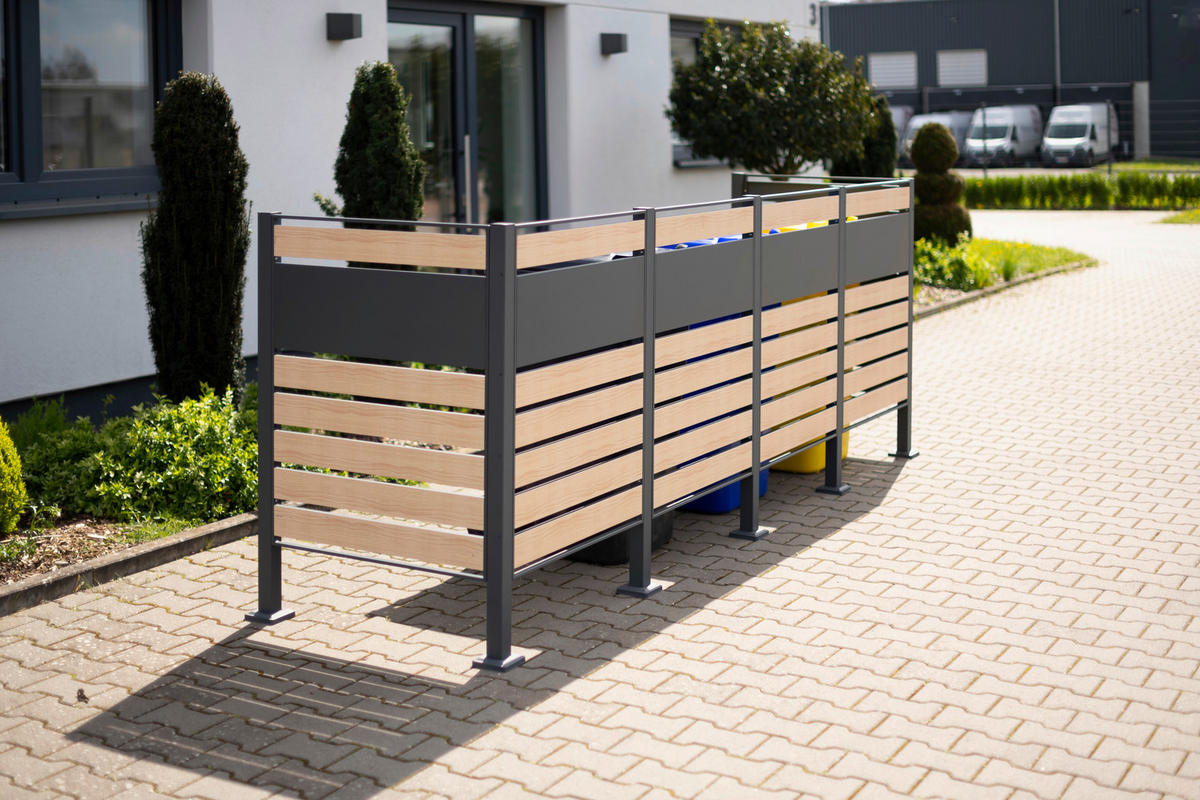 Westmann MülltonnenverkleidungBox Planum Box Planum - natur (90,00/330,00/120,00cm) - Westmann