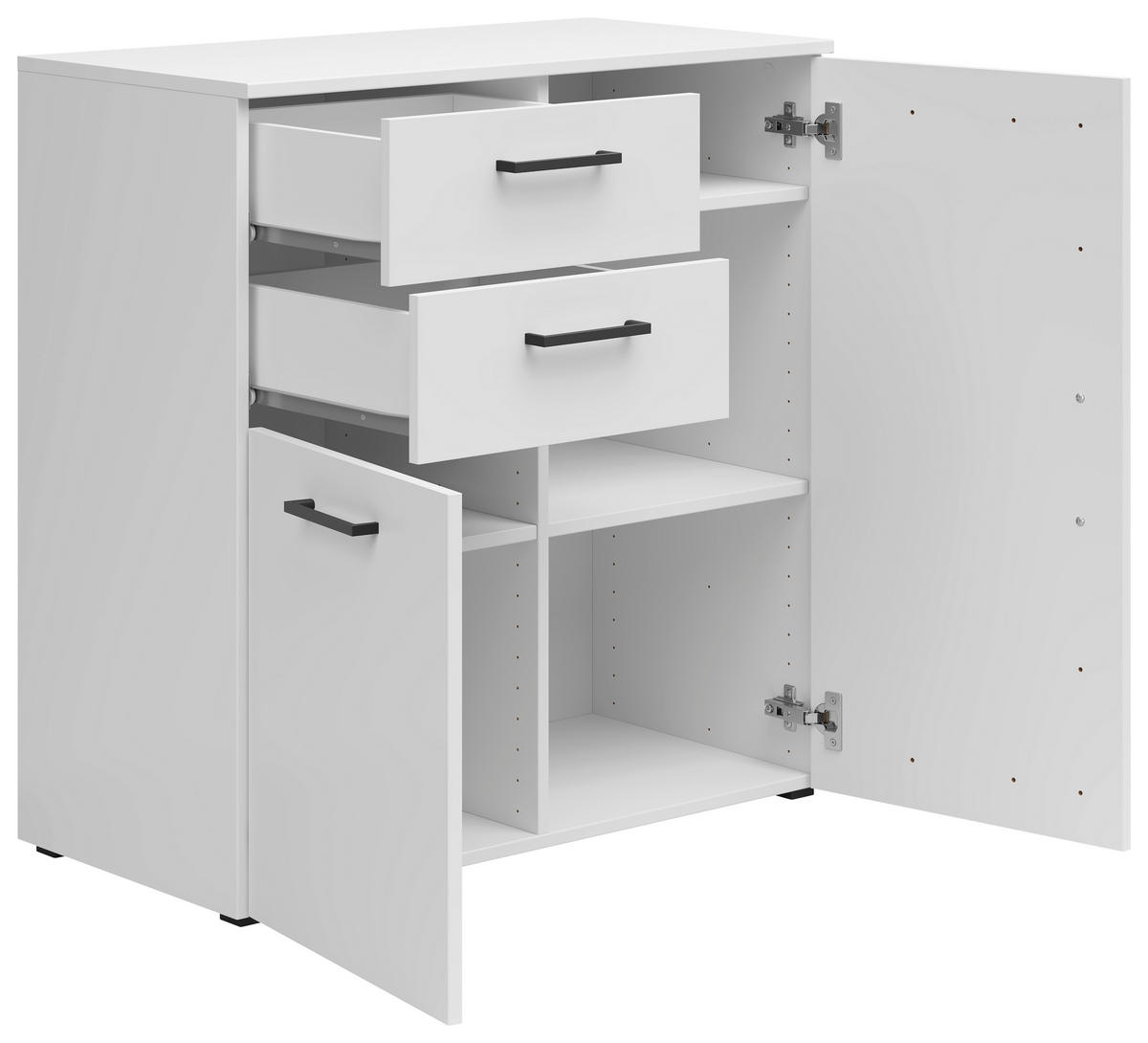 Kommode Multi-Stauraum Typ 26 weiß B/H/T: ca. 80x83x40 cm Multi-Stauraum Typ 26 - weiß (80,00/83,00/40,00cm)