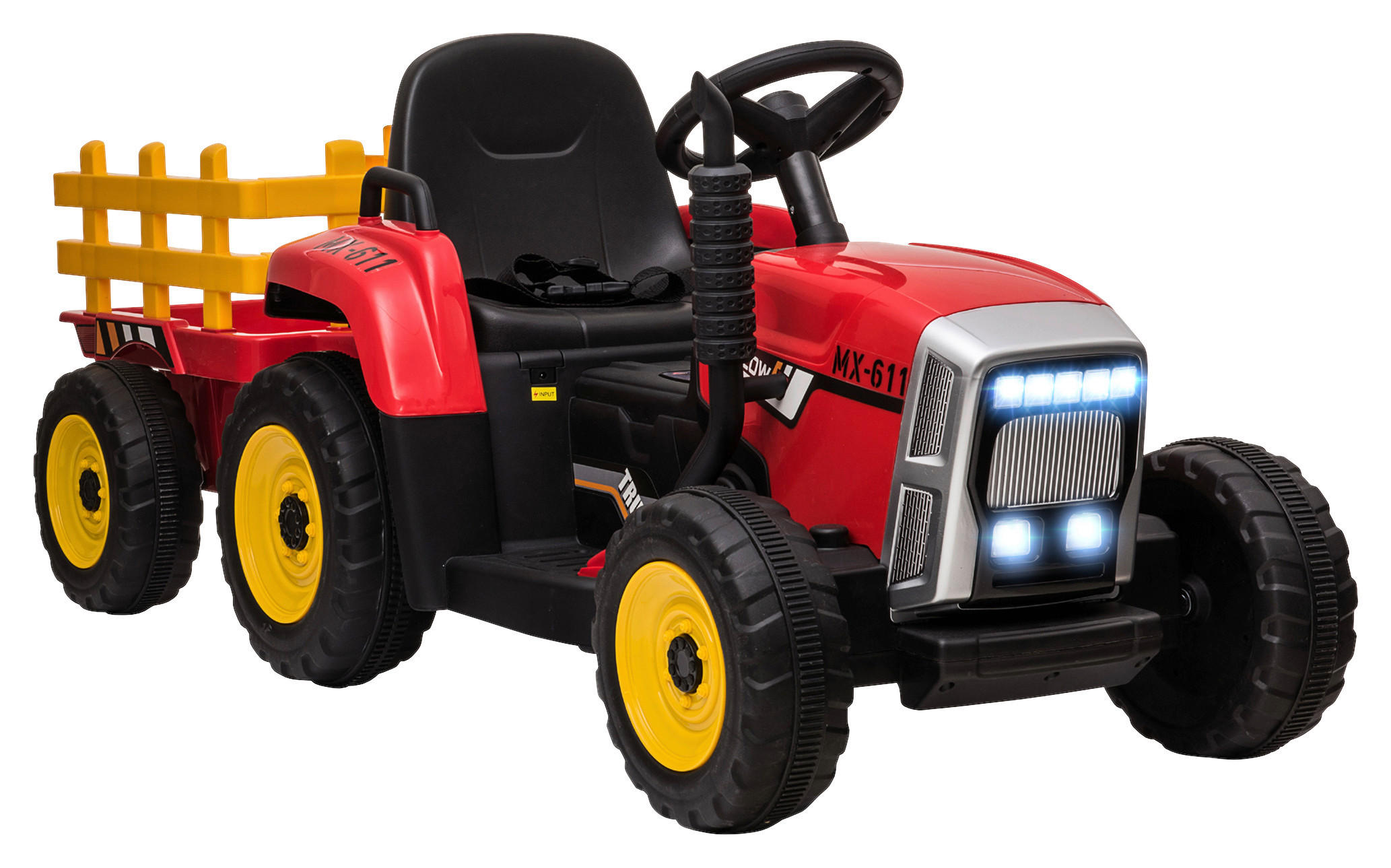 HOMCOM Kinderauto rot B/H/L: ca. 50x136,5x52,5 cm Kinderfahrzeuge - rot (52,50/50,00/136,50cm) - HOMCOM