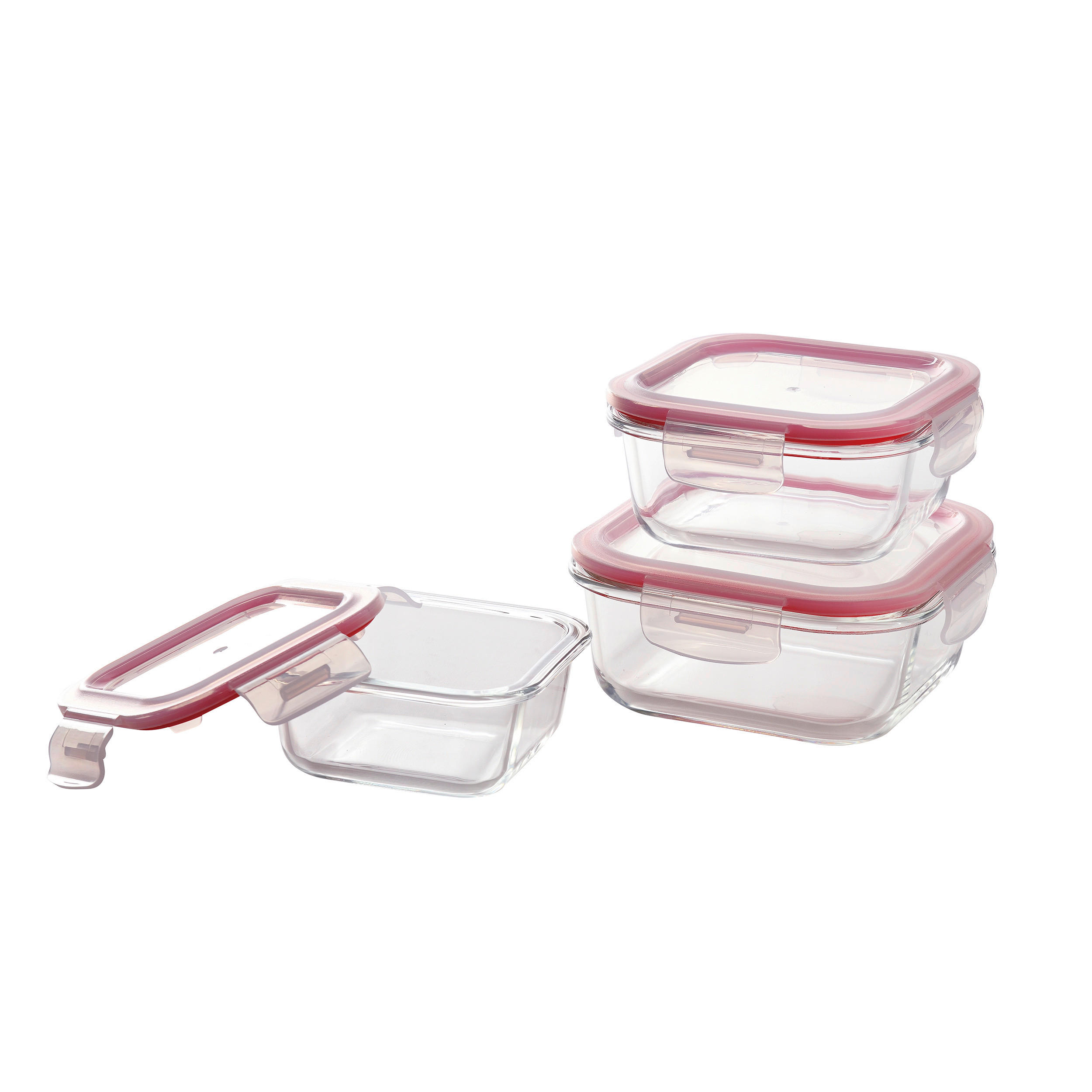 BERGNER Vorratsdosenset Go lovers rot Go lovers - rot/transparent - BERGNER