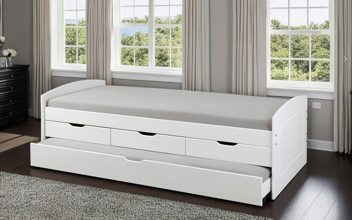 Funktionsbett RIEKA 90x200 weiß RIEKA 90x200 - weiß (205,00/98,00/63,00cm) - Inter Link